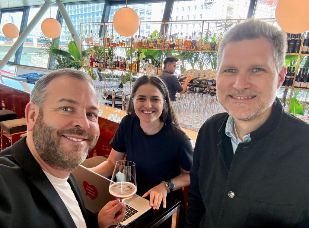 Rafael Topf, Magdalena Blümel-Sternat und Klaus Postmann beim Zero Brunch 2026